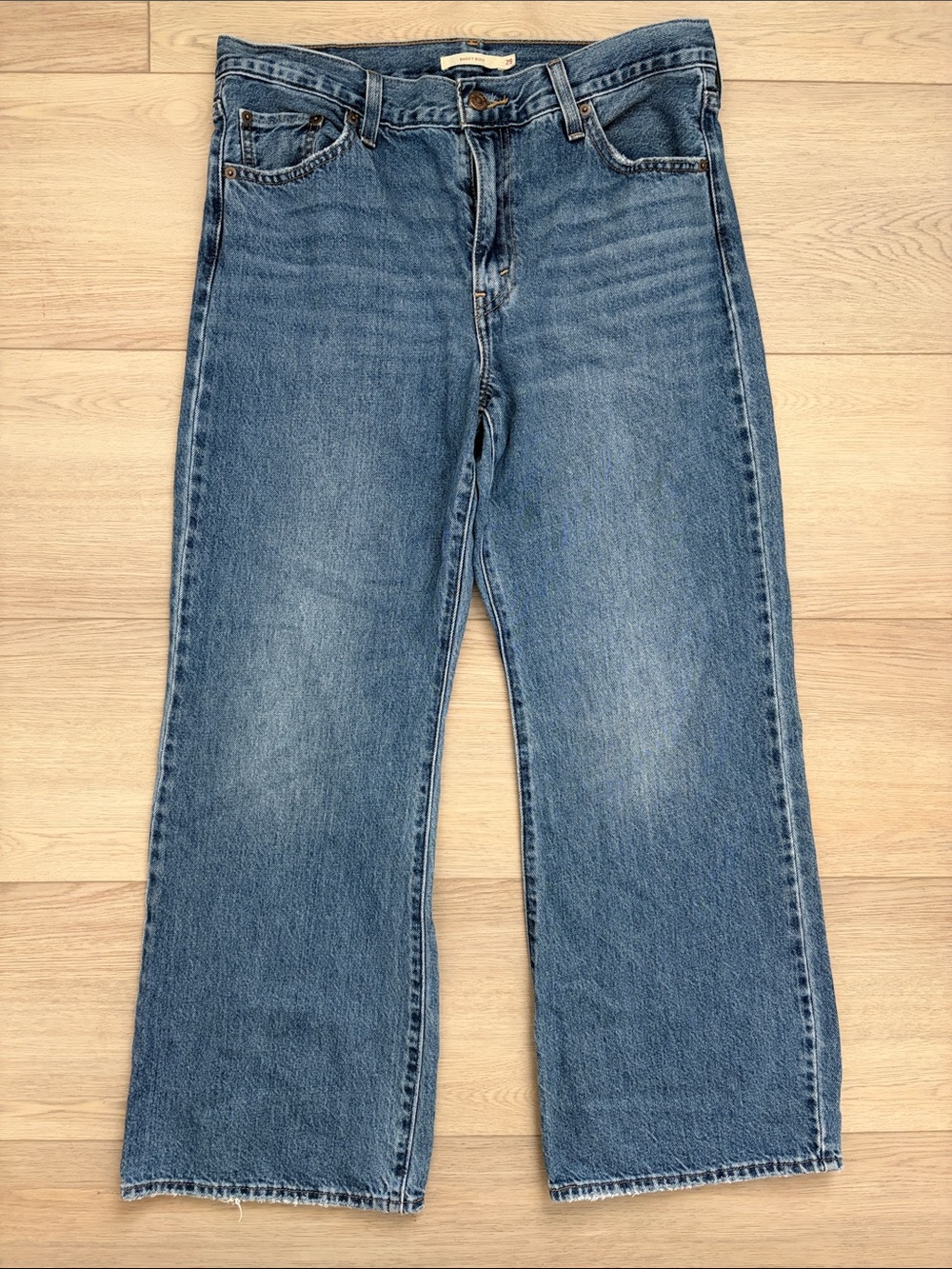 Levi's Men's Baggy Boot Jeans — Faded Blue Denim